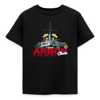 Arbon Classics 2024 mit Datum - Kinder T-Shirt - Schwarz - Vorne - AI Model Kid Female (0cm)