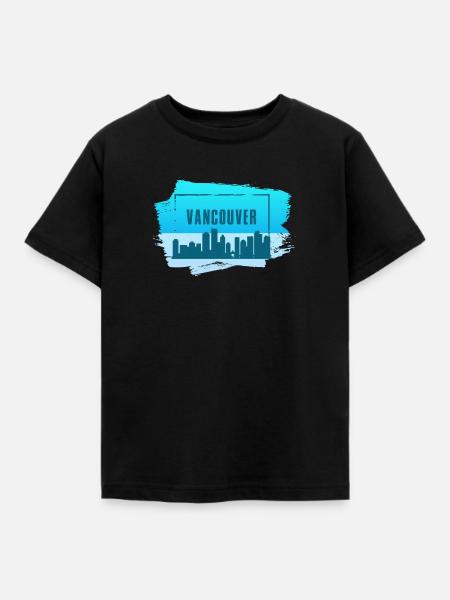 Vancouver - Kinder T-Shirt - Schwarz