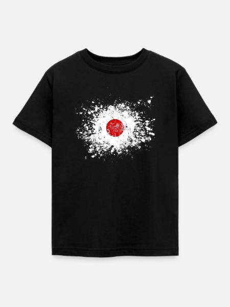 japan splash - Kinder T-Shirt - Schwarz