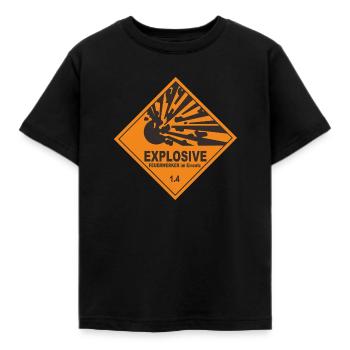 Explosive - Kids' T-Shirt - black - Front - AI Model Kid Female (0cm)