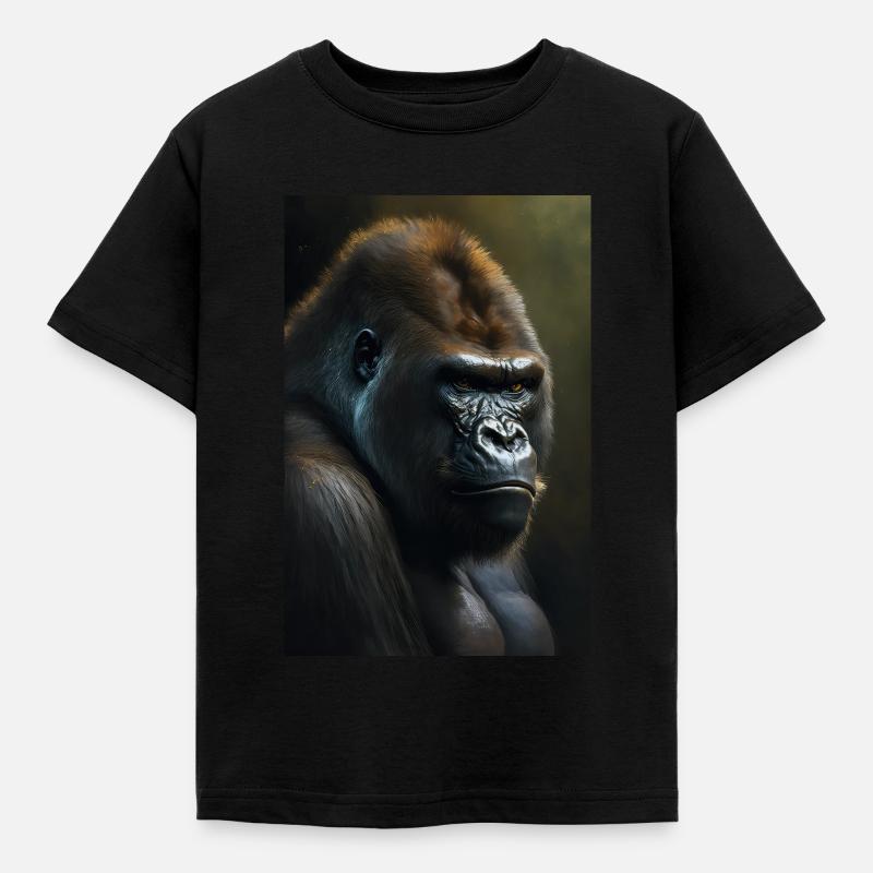 Gorilla Monkey Cool - T-shirt Enfant - noir