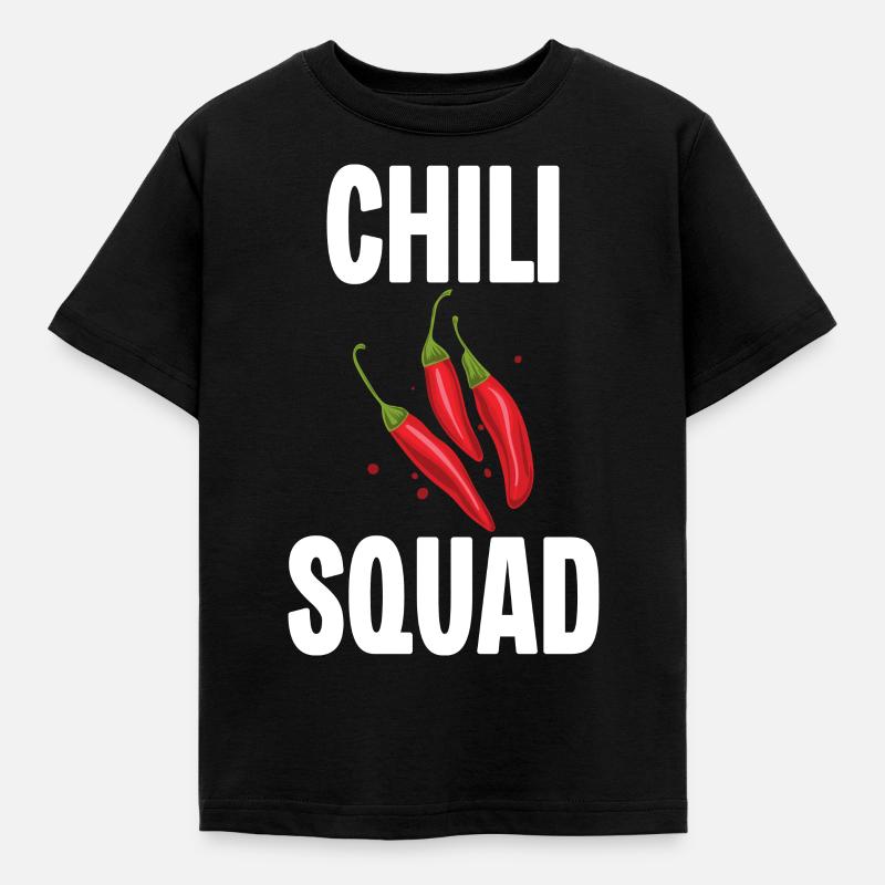 Chili Squad - Kinder T-Shirt - Schwarz