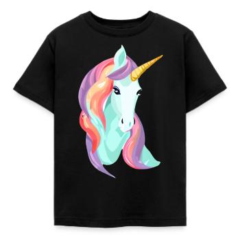 Licorne Licorne Fille Mythique Licornes Animaux - T-shirt Enfant - noir - Devant - AI Model Kid Female (0cm)