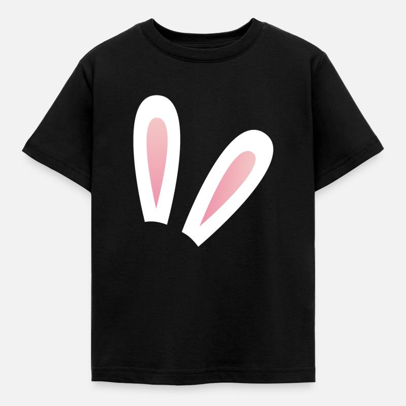 Rabbit ears - Kids' T-Shirt - black