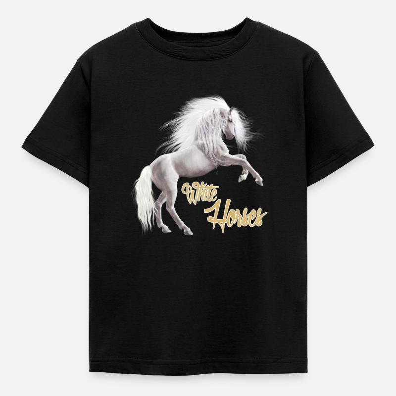 Cheval Blanc - T-shirt Enfant - noir
