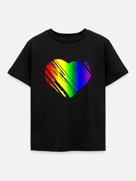 STOLZ HERZEN - Kinder T-Shirt - Schwarz