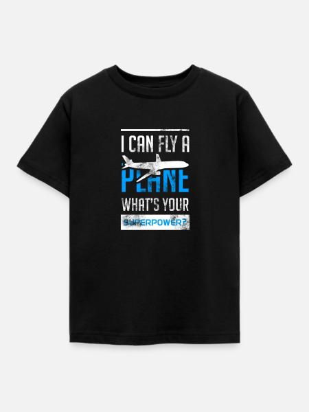 Ebene - Kinder T-Shirt - Schwarz