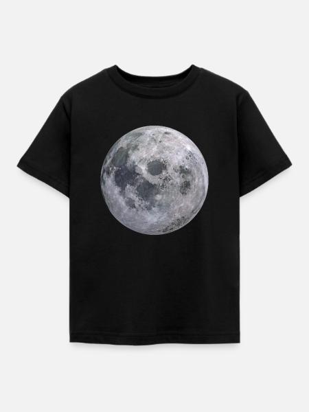 Moon - Kinder T-Shirt - Schwarz