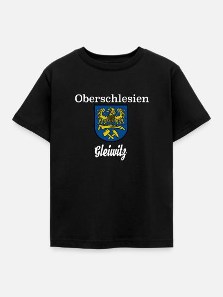 Oberschlesien Gleiwitz - Kinder T-Shirt - Schwarz