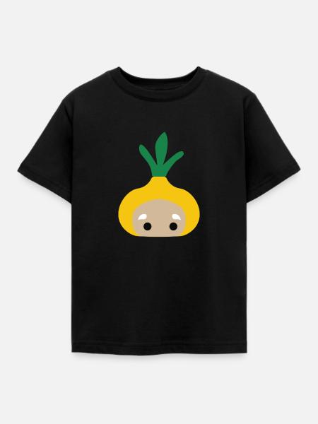 Zwiebel - Kinder T-Shirt - Schwarz