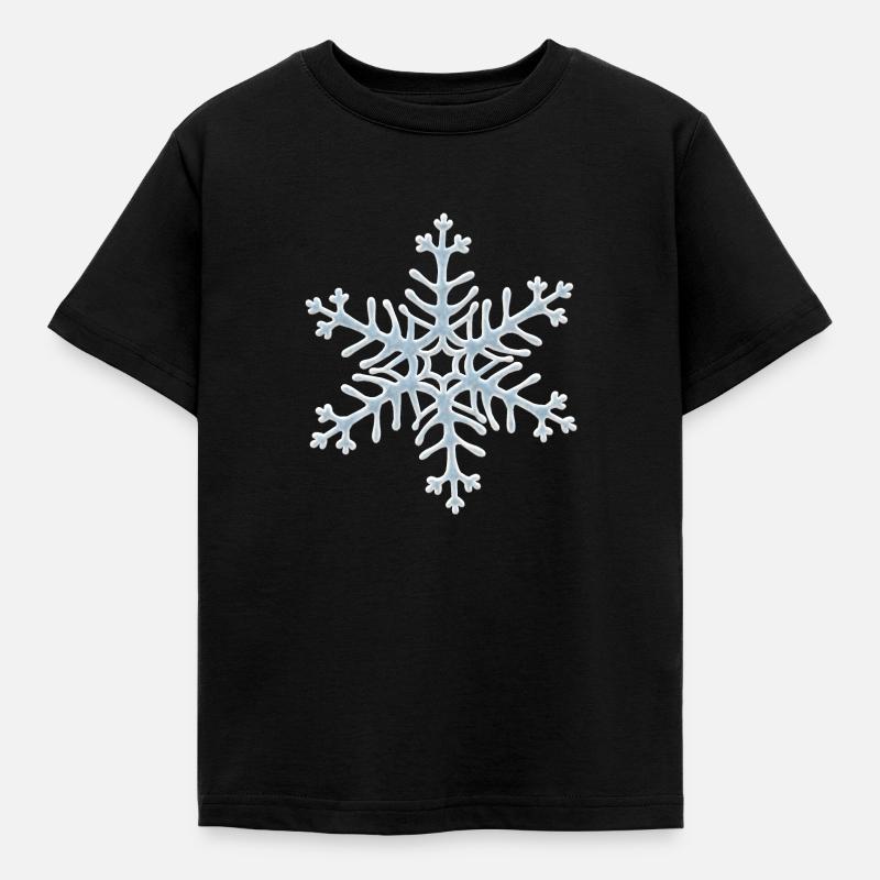 flocon de neige - T-shirt Enfant - noir