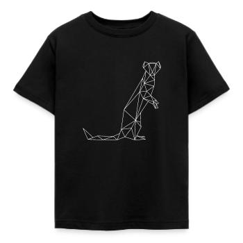Belette géométrique - T-shirt Enfant - noir - Devant - AI Model Kid Female (0cm)
