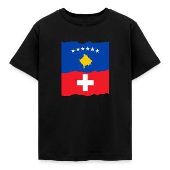Kosovo Suisse - T-shirt Enfant - noir - Devant - AI Model Kid Female (0cm)