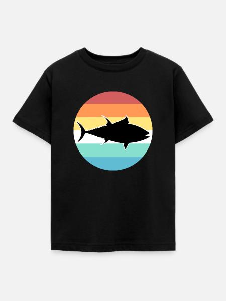 Thunfisch - Kinder T-Shirt - Schwarz