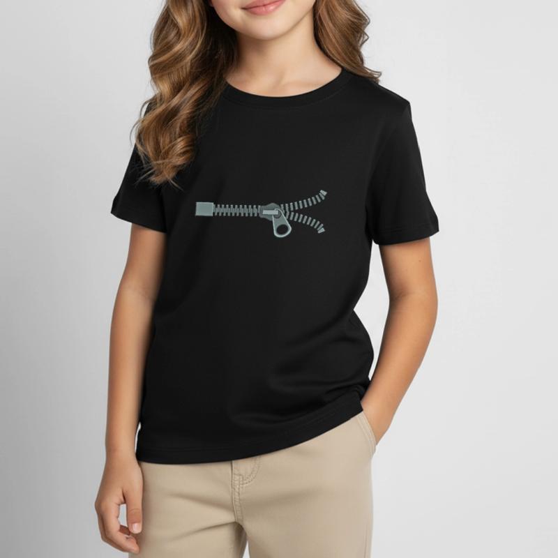 Fermeture éclair fermeture éclair fermeture éclair T-shirt Enfant