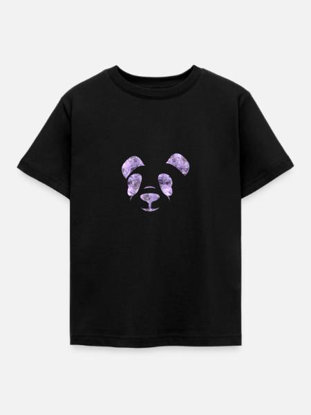 panda - Kinder T-Shirt - Schwarz
