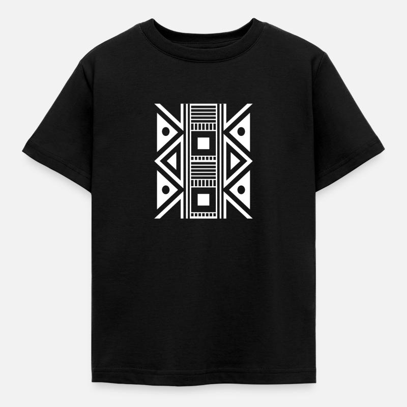 beautiful pattern design white - Kids' T-Shirt - black