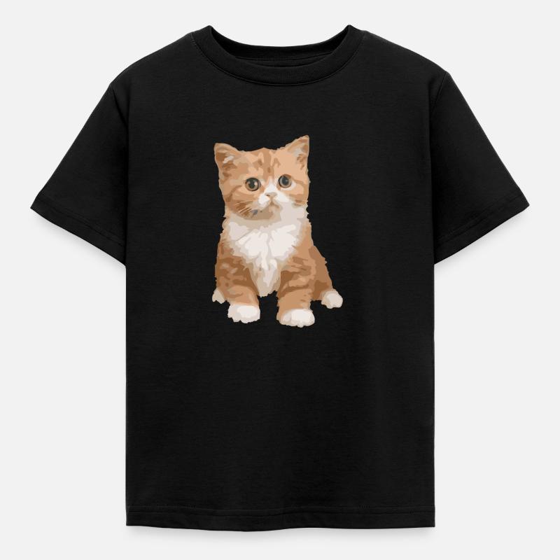 chat - chat - T-shirt Enfant - noir