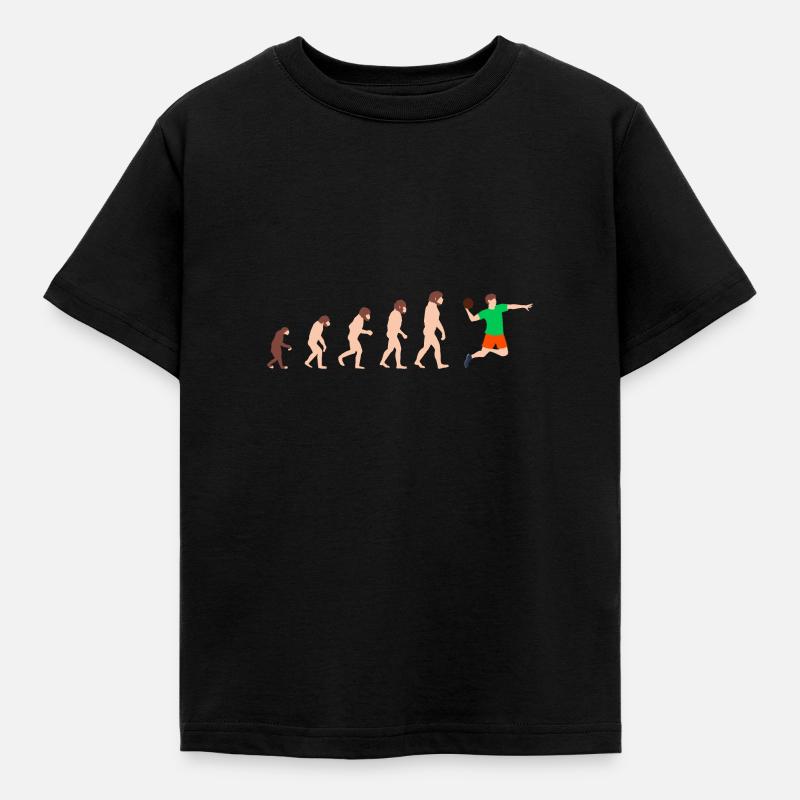 Evolution Handball Player Funny gift idea - Kids' T-Shirt - black