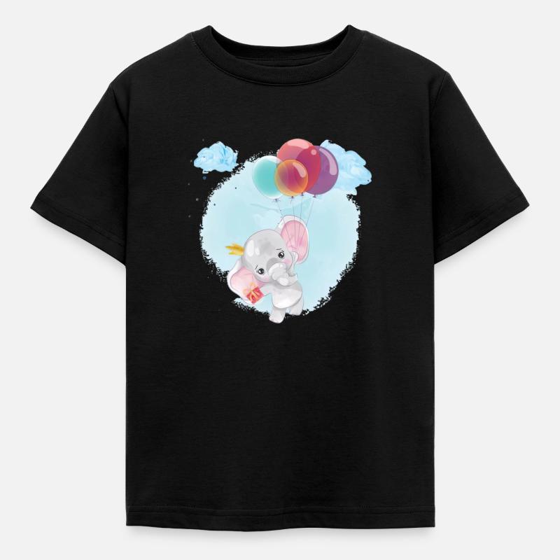 Bébé éléphant - T-shirt Enfant - noir