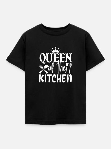 Königin der Küche - Königin der Küche - Kinder T-Shirt - Schwarz