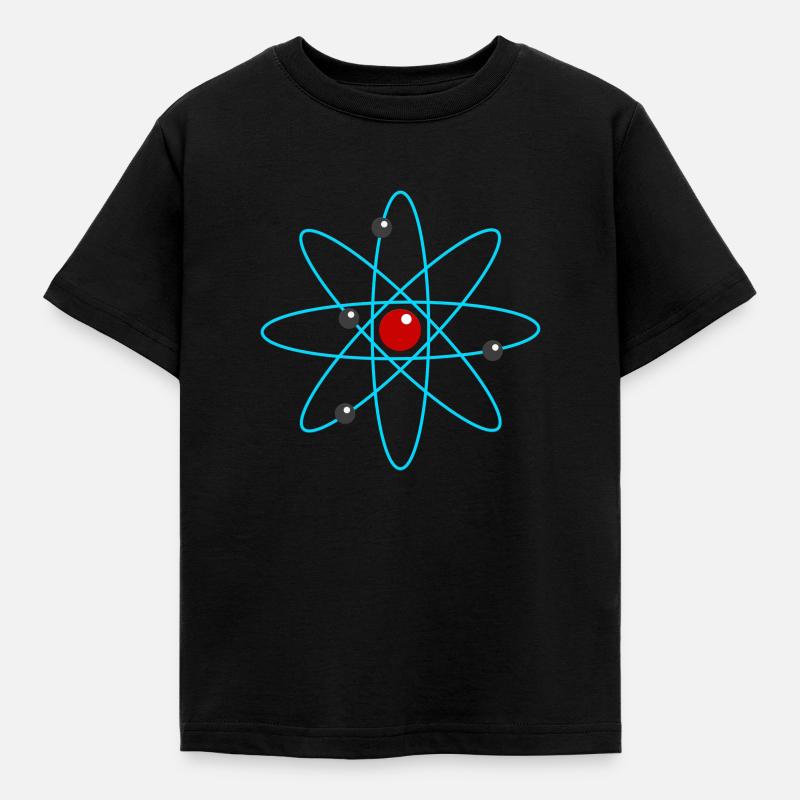 Atom - Kinder T-Shirt - Schwarz