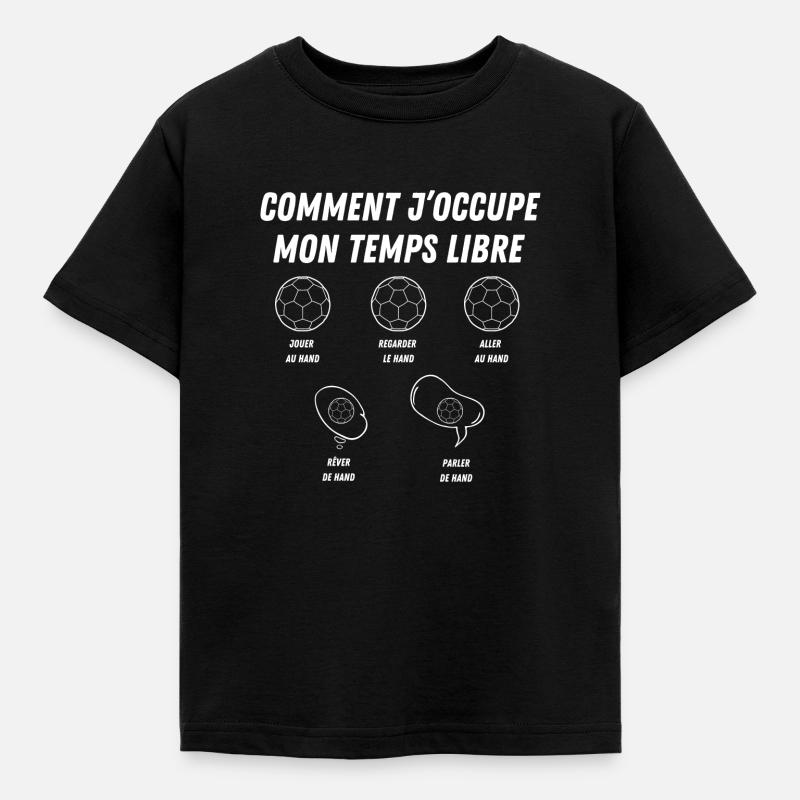 comment j'occupe mon temps libre - T-shirt Enfant - noir