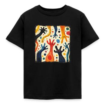 Égalite - Égalité de tous les êtres humains - T-shirt Enfant - noir - Devant - AI Model Kid Female (0cm)