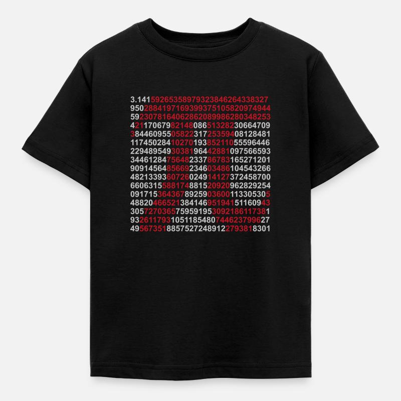 Pi - Kinder T-Shirt - Schwarz