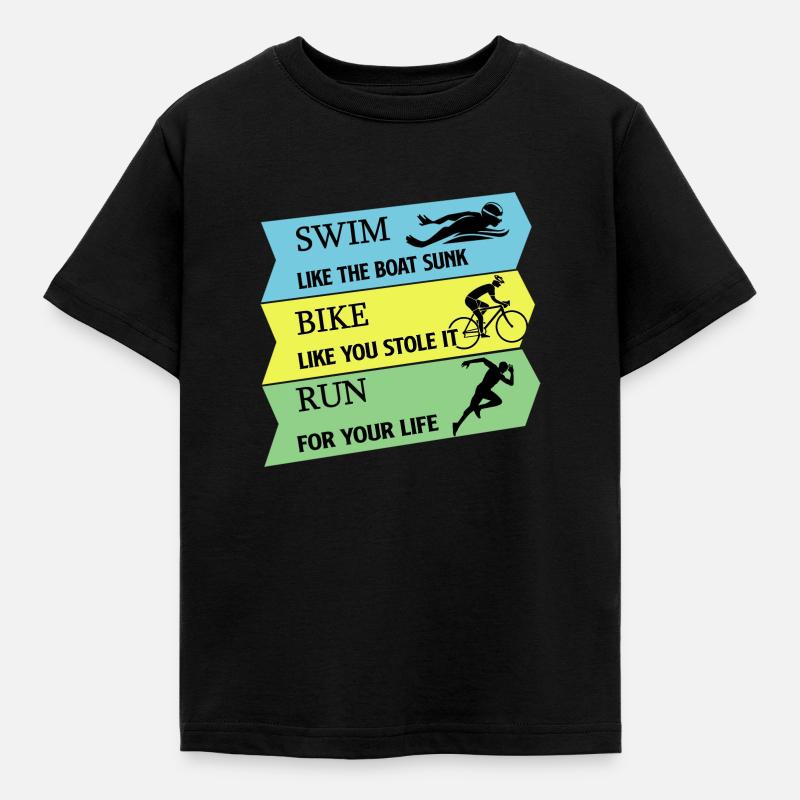 Triathlon - Maglietta per bambini - nero