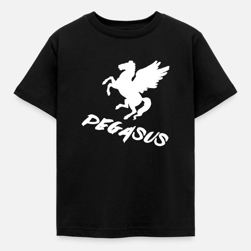 Pegasus - Kinder T-Shirt - Schwarz