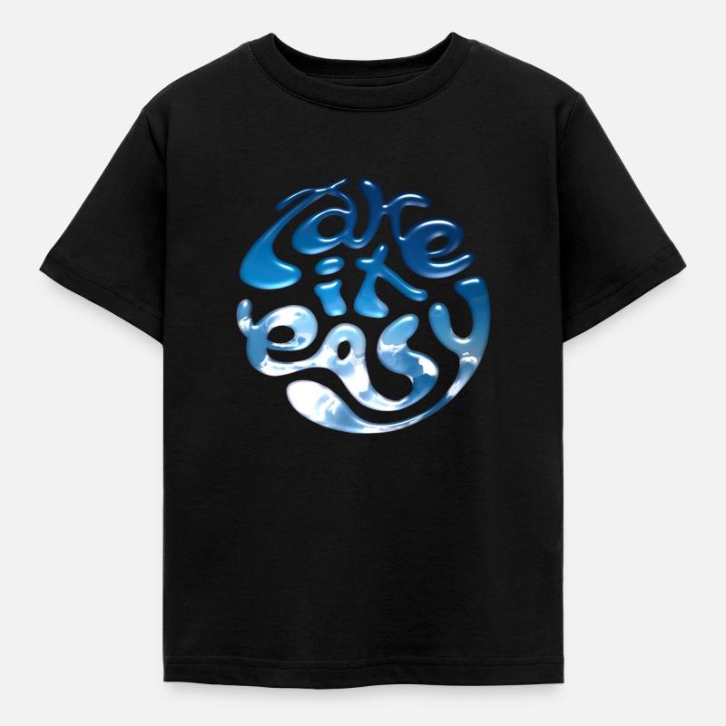 Take It Easy - Kids' T-Shirt - black
