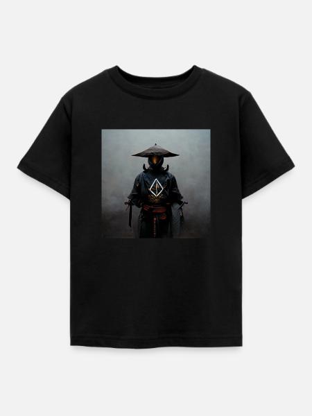 Omega Samurai - Kinder T-Shirt - Schwarz