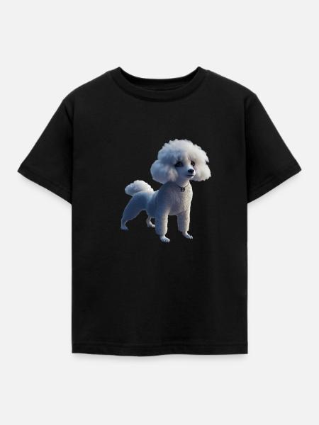 Pudel Hund - Pudel - Kinder T-Shirt - Schwarz