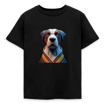 Grosser Schweizer Sennenhund - Kinder T-Shirt - Schwarz - Vorne - AI Model Kid Female (0cm)