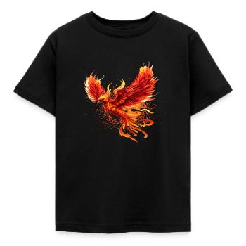 Phoenix Firebird puissance majestueuse Animal - T-shirt Enfant - noir - Devant - AI Model Kid Female (0cm)