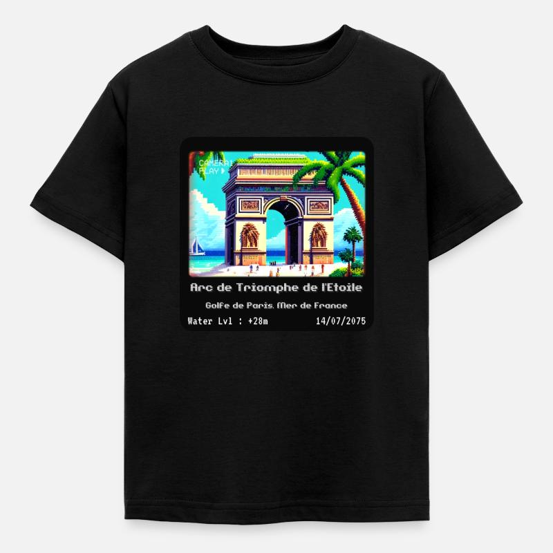 Arc de triomphe de l'Étoile - T-shirt Enfant - noir