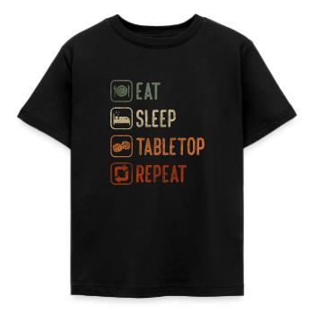 Jeu de plateau Joueur de rôle - T-shirt Enfant - noir - Devant - AI Model Kid Female (0cm)
