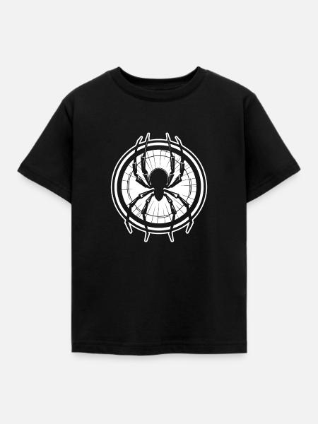 Spinne Spinnen Tiere - Kinder T-Shirt - Schwarz