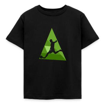 Soccer Kicking Ball Sports - Kids' T-Shirt - black - Front - AI Model Kid Female (0cm)