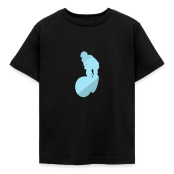 VTT Descente Trail VTT - T-shirt Enfant - noir - Devant - AI Model Kid Female (0cm)