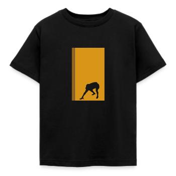 Footballeur de football américain Touchdown Footballeur - T-shirt Enfant - noir - Devant - AI Model Kid Female (0cm)