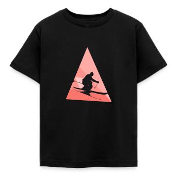 Ski Schnee Schifoan Schifahren - Kinder T-Shirt - Schwarz - Vorne - AI Model Kid Female (0cm)