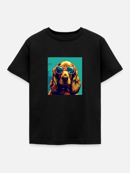 Cocker Spaniel Cool - Cocker Spaniel Hund - Kinder T-Shirt - Schwarz