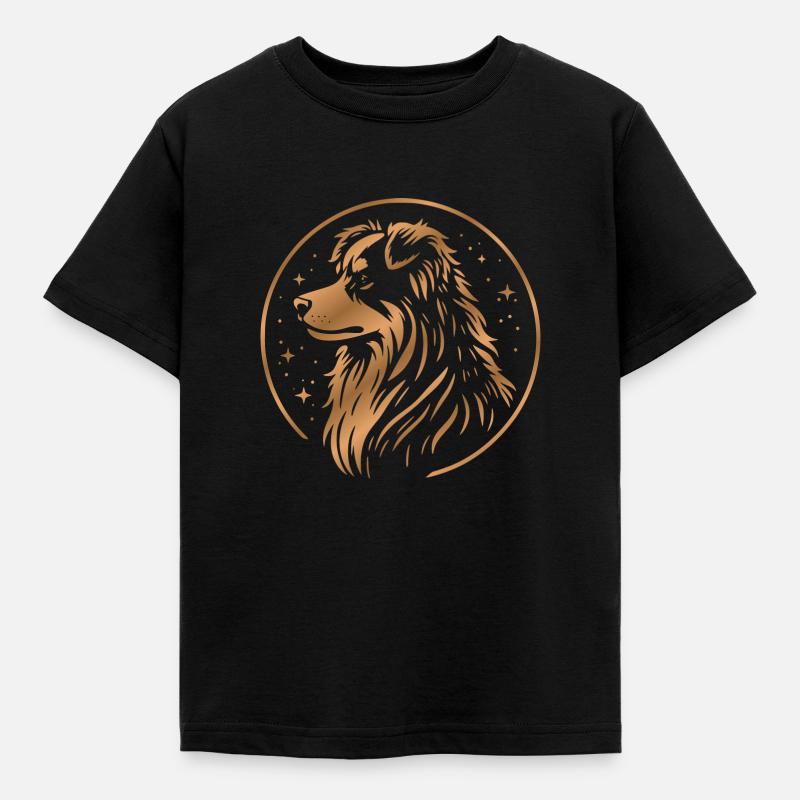 Dream Dog Aussie Copper - Kids' T-Shirt - black