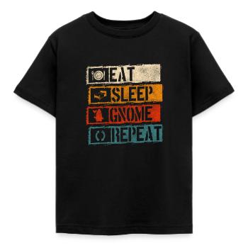 Wichtel Gartenzwerg Zipfelmütze - Kinder T-Shirt - Schwarz - Vorne - AI Model Kid Female (0cm)