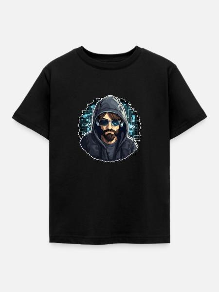 Ethical Hacker - Illustration - Kinder T-Shirt - Schwarz