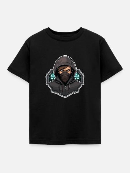 Ethical Hacker - Illustration - Kinder T-Shirt - Schwarz