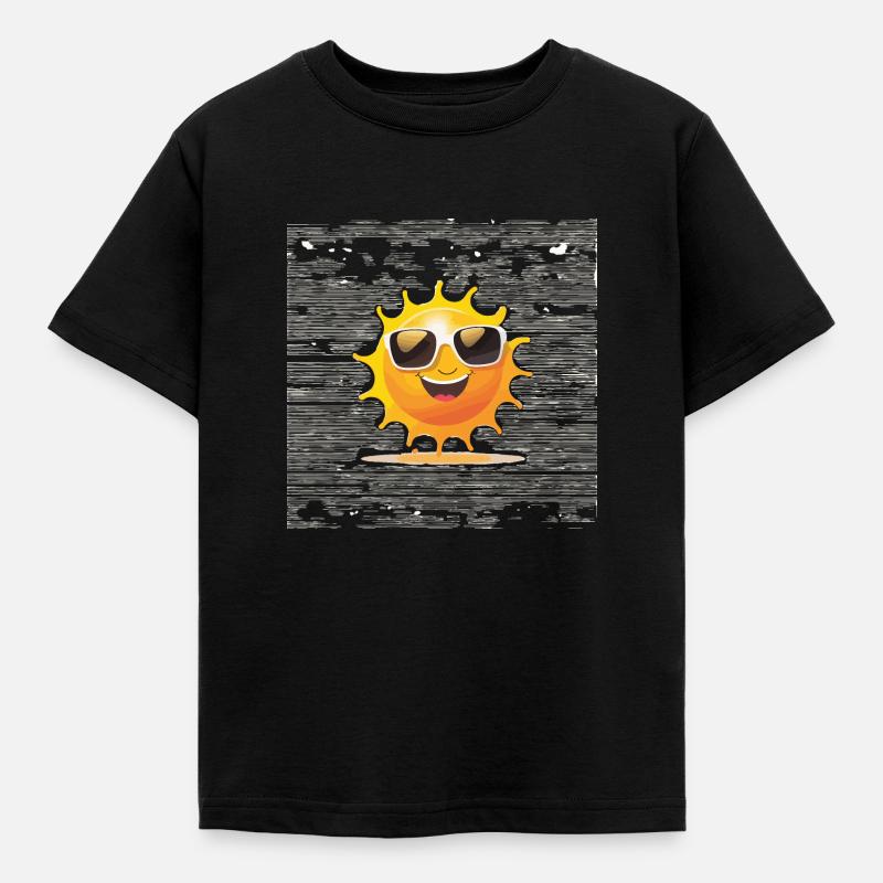 Sonniges Gemüt - Kinder T-Shirt - Schwarz