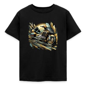 Goldwing Cadeau Idée Cadeau - T-shirt Enfant - noir - Devant - AI Model Kid Female (0cm)
